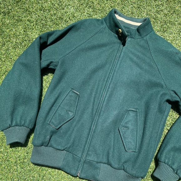 VTG 90’s Reversible Green / Tan Bomber Jacket - Picture 6 of 7